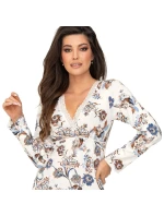 Dámská noční košilka Naomi Ecru vzor - Donna Dámská noční košilka Naomi Ecru vzor - Donna