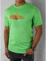 Pánské zelené tričko s potiskem Dstreet model 21973613 - FashionStreet