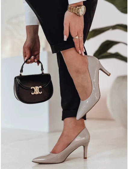Dámske vysoké čižmy na podpätku STILETTU sivé FashionStreet ZY0839 Dámske vysoké čižmy na podpätku STILETTU sivé FashionStreet ZY0839