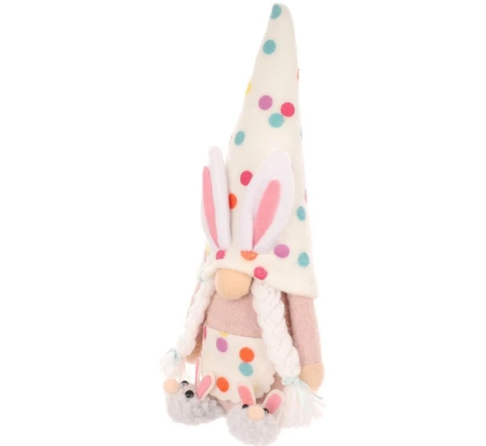 TRPASLÍK ZAJAC 25CM HRÁŠOK DIEVČA JARNÁ DEKORÁCIA