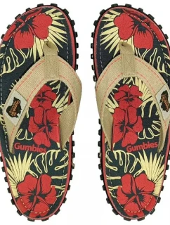 Šľapky Gumbies Islander Denim Hibiscus GU-FFISL109