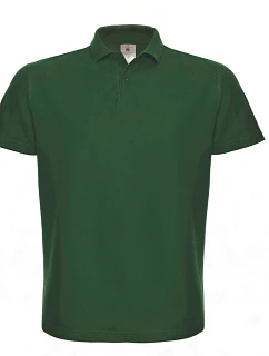 B&C ID.001 Polo s piké vzorom 01.ID01 fľaškovozelená
