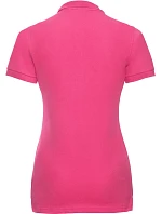 Russell Athletic 566F Dámske elastické polo tričko z piké 10.566F fuchsiová