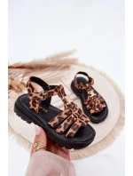 Dívčí sandály s ozdobným detailem model 21701018 - Boto Dívčí sandály s ozdobným detailem model 21701018 - Boto