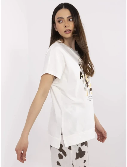 Bluzka CLM BZ model 21094477 ecru - FPrice Bluzka CLM BZ model 21094477 ecru - FPrice