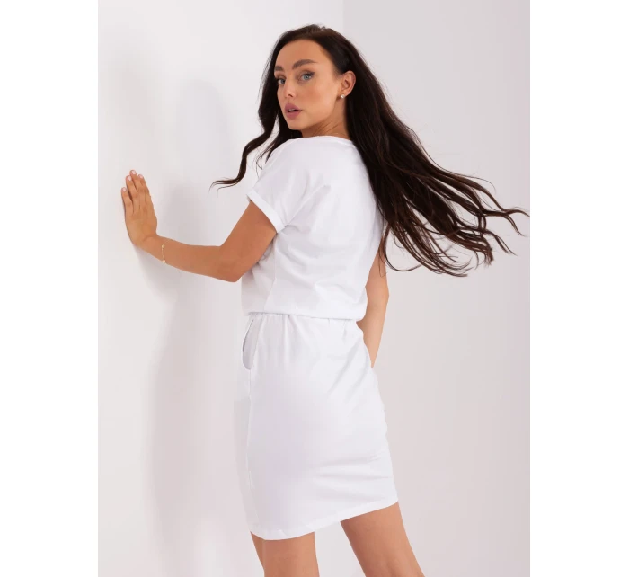 Sukienka RV SK model 21110933 biały - FPrice Sukienka RV SK model 21110933 biały - FPrice