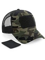 Beechfield B 641 5-panelová čiapka s kšiltom „Removable Patch Trucker“ 53.0641 jungle camo Beechfield B 641 5-panelová čiapka s kšiltom „Removable Patch Trucker“ 53.0641 jungle camo