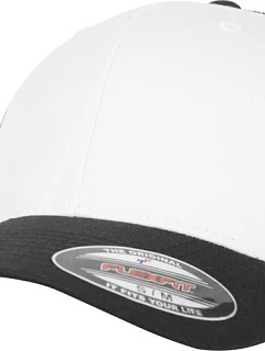 Flexfit 6511 6-panelová truckerová čiapka „Mesh“ 55.6511 čierna/biela/čierna