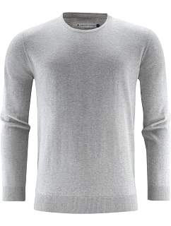 U Pánský svetr grey melange model 22460800 - James Harvest
