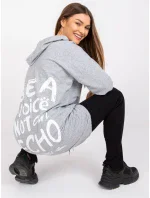 Dámska mikina-DHJ-BL-20136.37-šedá Dámska mikina-DHJ-BL-20136.37-šedá