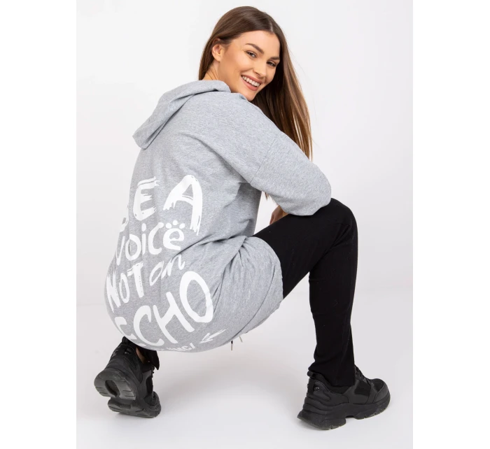 Dámska mikina-DHJ-BL-20136.37-šedá Dámska mikina-DHJ-BL-20136.37-šedá