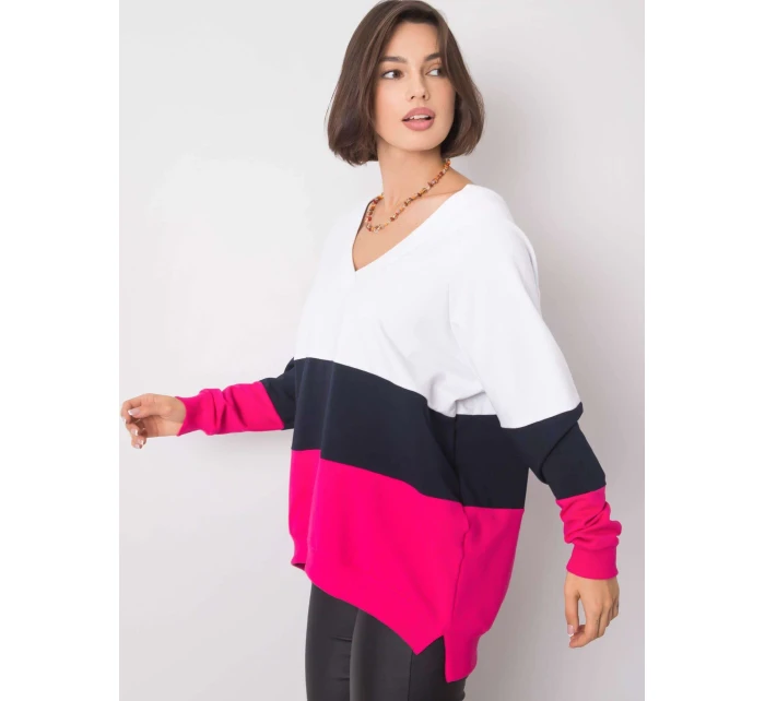 Mikina RV BL 5972.07 biela a ružová