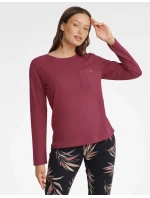 Záhradné pyžamo 40929-83X Bordó a čierna - Henderson Ladies Záhradné pyžamo 40929-83X Bordó a čierna - Henderson Ladies