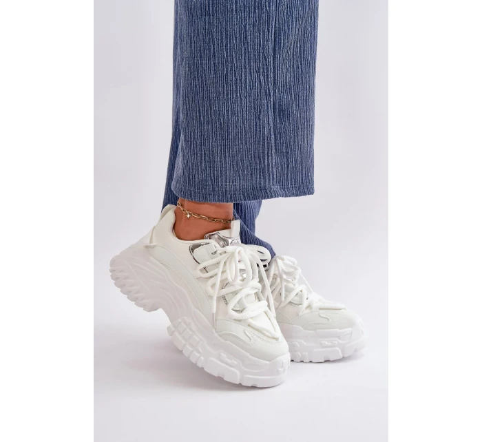 Dámske tenisky na pevnej podrážke biele Nevela Dámske tenisky na pevnej podrážke biele Nevela