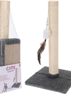 ŠKRABADLO PRE MAČKY S HRAČKOU 53CM