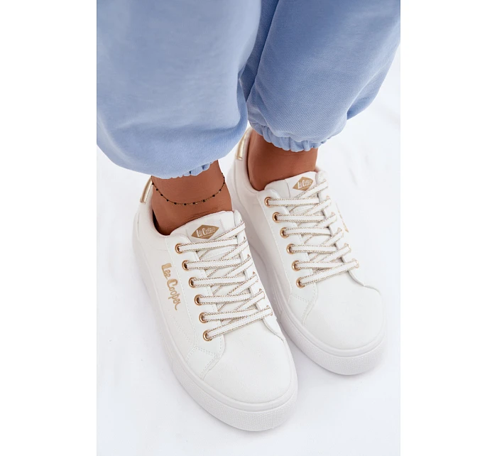 Dámské tenisky na platformě Lee Cooper LCW-26-44-4478 bílé