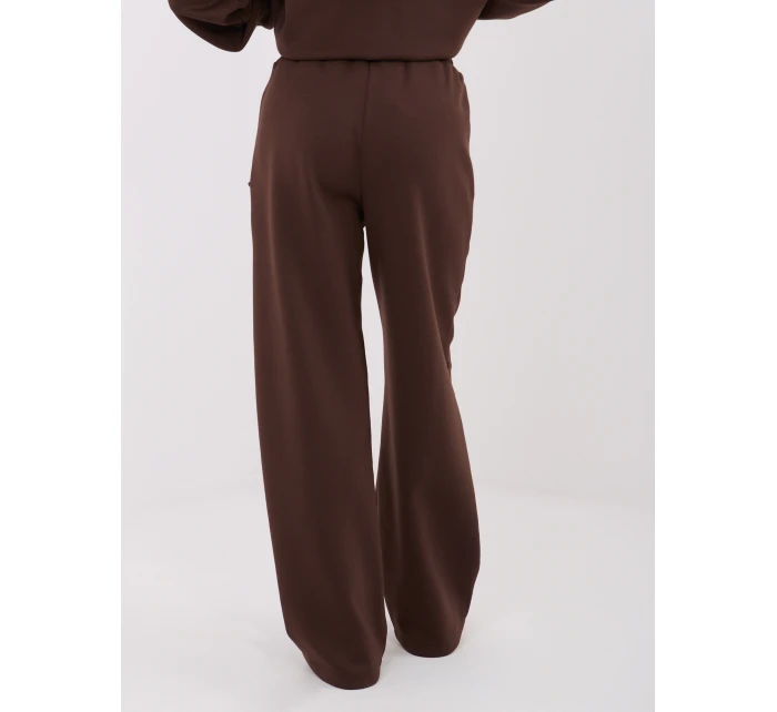 Spodnie SM SP model 21782576 ciemny brązowy - FPrice Spodnie SM SP model 21782576 ciemny brązowy - FPrice