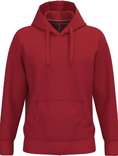 Kariban K 489 Mikina s kapucňou 20.K489 červená