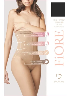 Fiore Bikiny s vysokým pásom 20 den M5218 farba:čierna