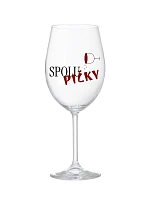 SPOLUPIČKY – číra sklenená pohár na víno 350 ml