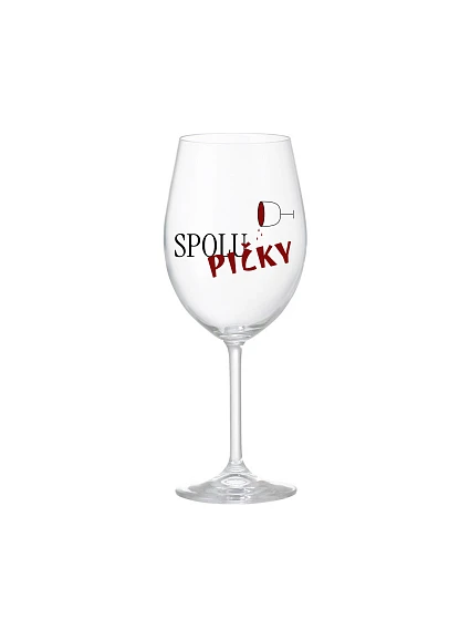 SPOLUPIČKY – číra sklenená pohár na víno 350 ml
