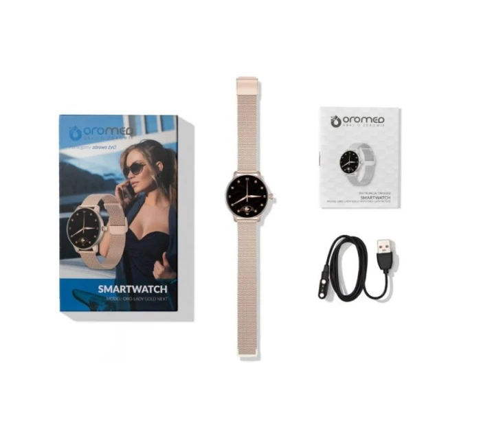 LADY GOLD Chytré hodinky med model 21862626