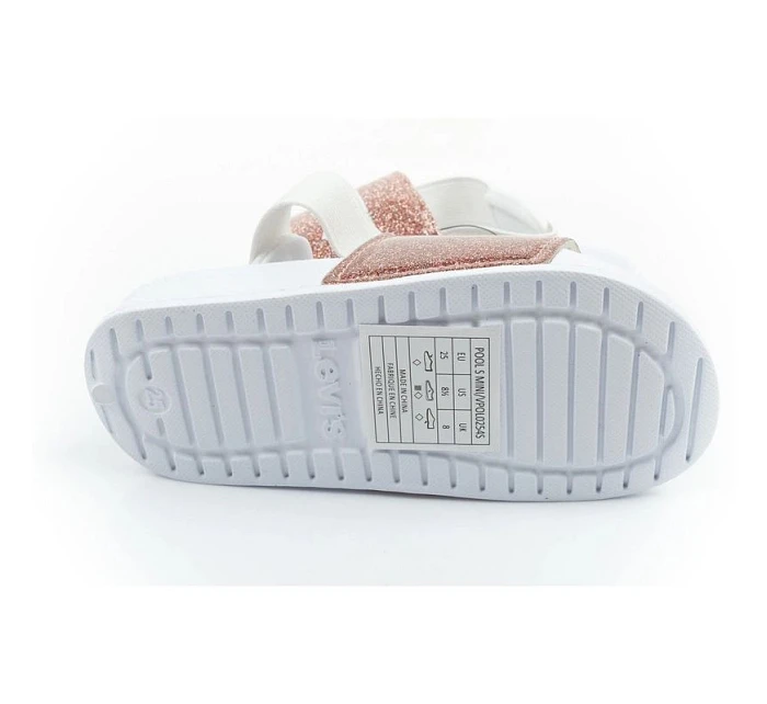 Levi's dětské žabky Pool S Mini dívčí třpytivé sandály dětské