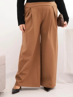 Dámské kalhoty Plus Size s širokými nohavicemi a model 21728711 - K-Fashion