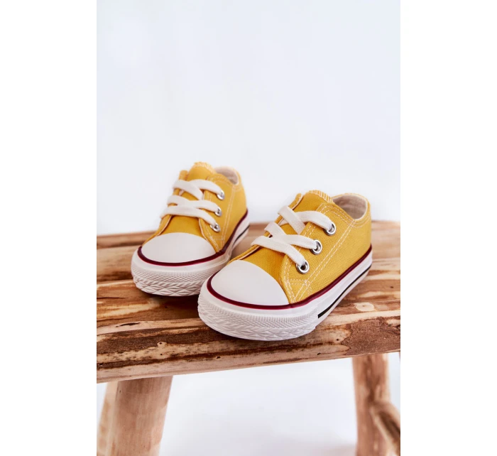 Dziecięce Trampki Klasyczne Żółte Filemon Dziecięce Trampki Klasyczne Żółte Filemon