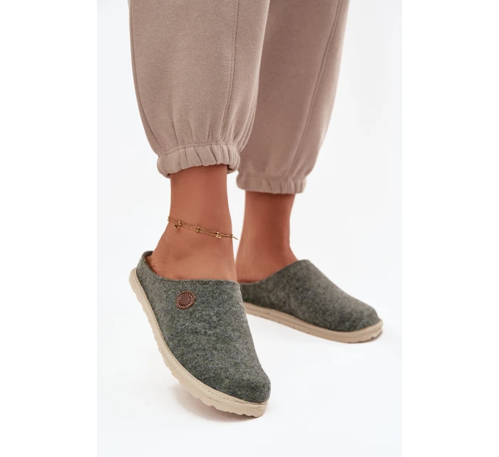 Domácí obuv dámské pantofle model 21714528 zelené - Inblu