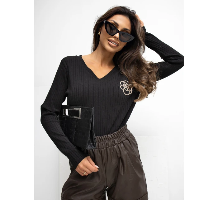 Bluzka RV BZ model 21776415 czarny - FPrice Bluzka RV BZ model 21776415 czarny - FPrice