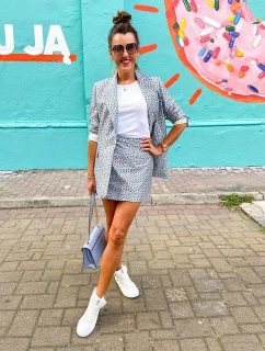 Dámské vysoké tenisky Big Star - bílé