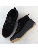 Pánské kožené trapery černé model 21905156 - Big Star Pánské kožené trapery černé model 21905156 - Big Star