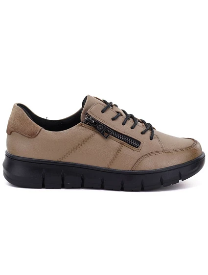 Dámské kožené polobotky na platformě, béžové, Vinceza model 22343089 Dámské kožené polobotky na platformě, béžové, Vinceza model 22343089