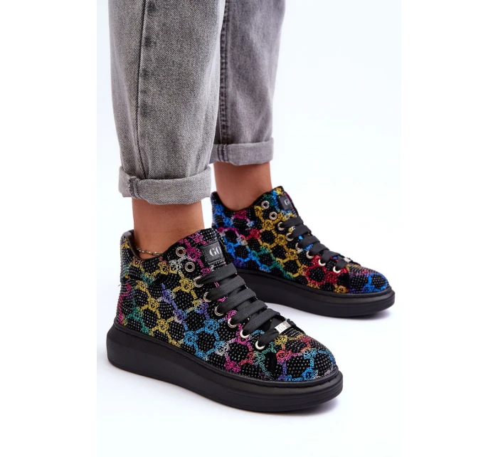 Buty Sportowe Na Platformie Dżety GOE MM2N4009 Czarne