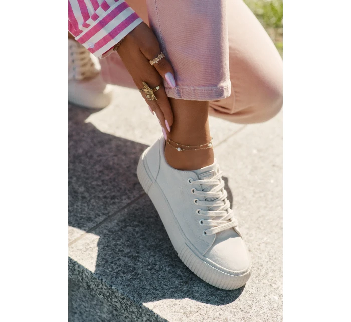 Dámské Textilní Tenisky Big Star model 21693225 Béžové - Big Star Shoes