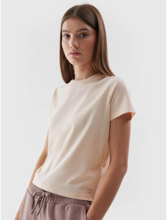 Dámské tričko z organické bavlny model 19069982 ecru - 4F