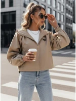 Dámska nadrozmerná bunda CATRAL tmavo béžová FashionStreet TY4190