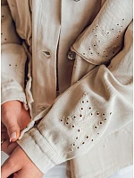 Dámská přechodná bunda v jedné velikosti v  cappuccino Dstreet model 21986538 - FashionStreet