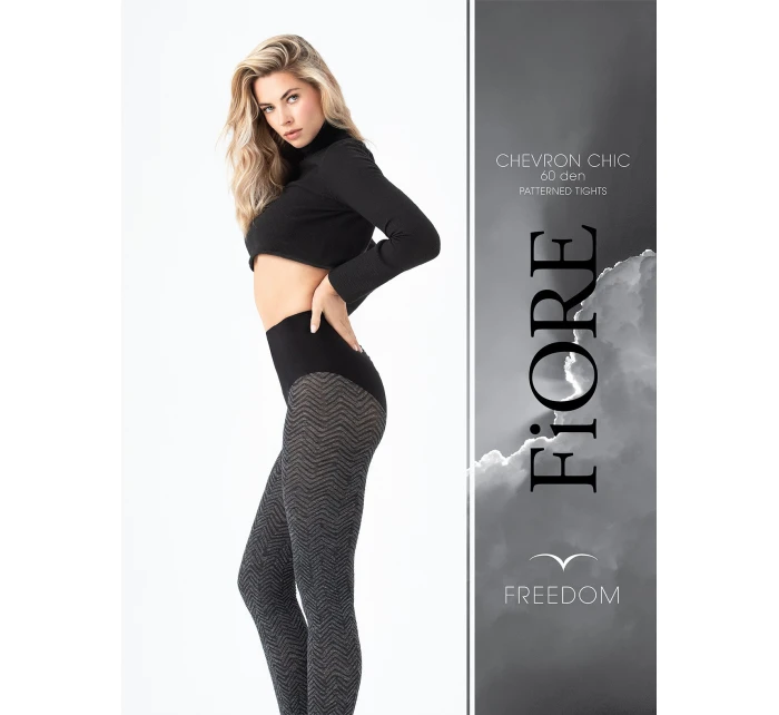 Fiore pančuchy G 6076 Chevron Chic 60 den 2-4 Fiore pančuchy G 6076 Chevron Chic 60 den 2-4