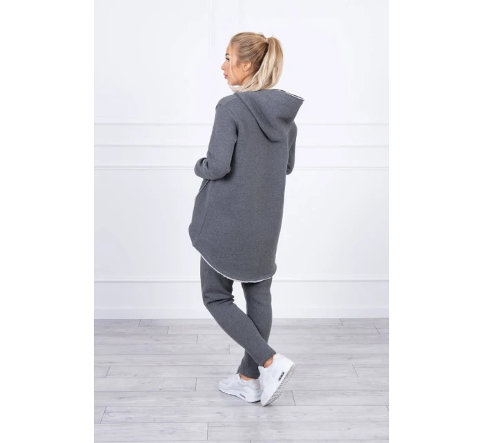 Sada model 18742594 kalhot v grafitové barvě - K-Fashion Sada model 18742594 kalhot v grafitové barvě - K-Fashion