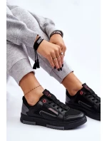 Damskie Niskie Sneakersy Cross Jeans LL2R4012C Czarne