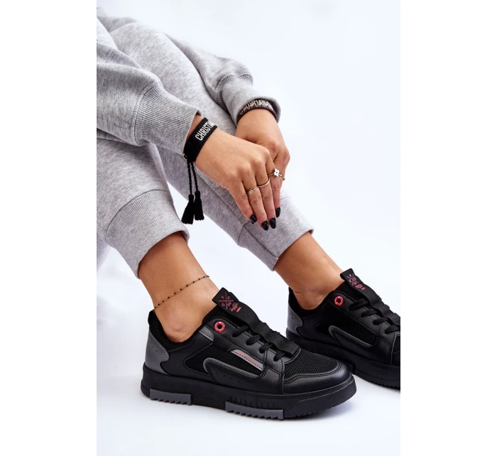 Damskie Niskie Sneakersy Cross Jeans LL2R4012C Czarne