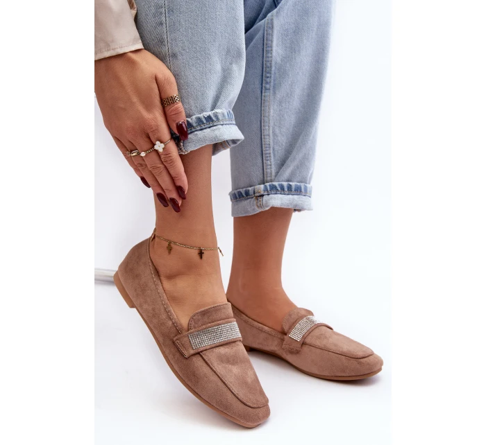 Dámské Mokasíny S Světle Hnědé model 21643335 - Boto Dámské Mokasíny S Světle Hnědé model 21643335 - Boto