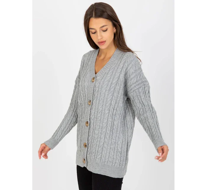 Dámsky sveter LC SW 8008 sivý