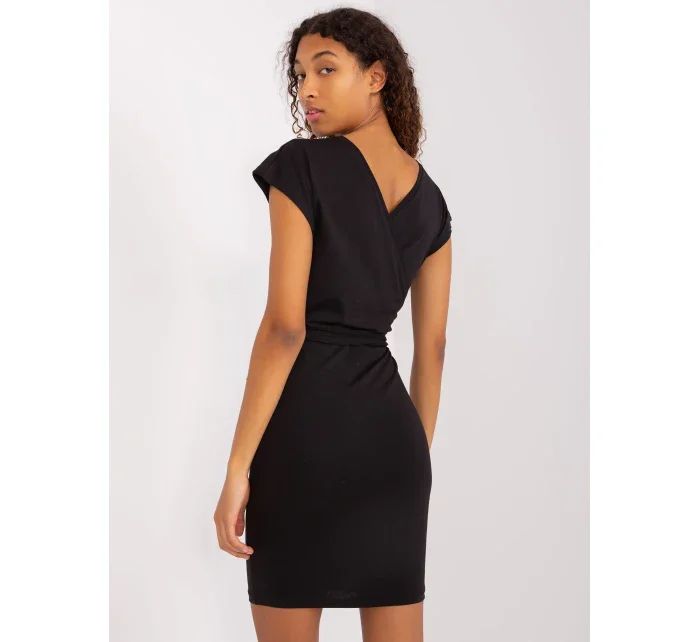 Sukienka RV SK model 19381314 czarny - FPrice Sukienka RV SK model 19381314 czarny - FPrice