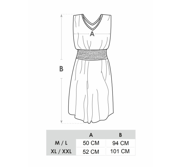 Dámské krátké letní šaty model 17399702 Multicolour - Yoclub