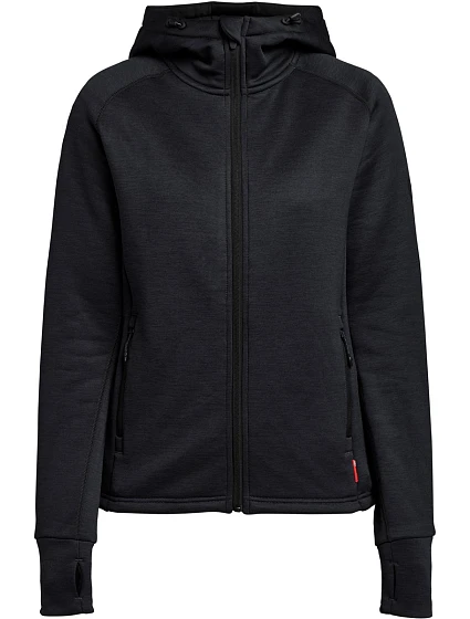 Tenson TXlite Hoodie Zip Women Dámska mikina s kapucňou 84.7402 čierna Tenson TXlite Hoodie Zip Women Dámska mikina s kapucňou 84.7402 čierna