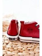 Dětské Tenisky BIG STAR model 21562562 Červené - Big Star Shoes Dětské Tenisky BIG STAR model 21562562 Červené - Big Star Shoes