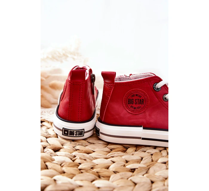 Dětské Tenisky BIG STAR model 21562562 Červené - Big Star Shoes Dětské Tenisky BIG STAR model 21562562 Červené - Big Star Shoes